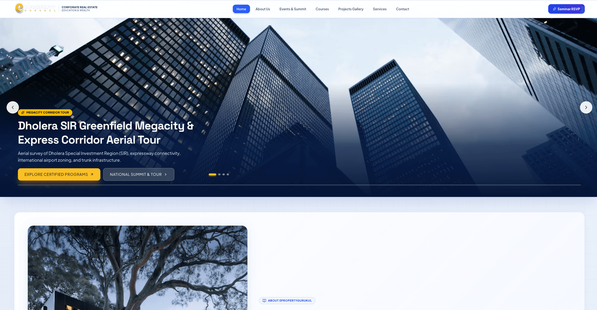 Screenshot of ePropertyGurukul