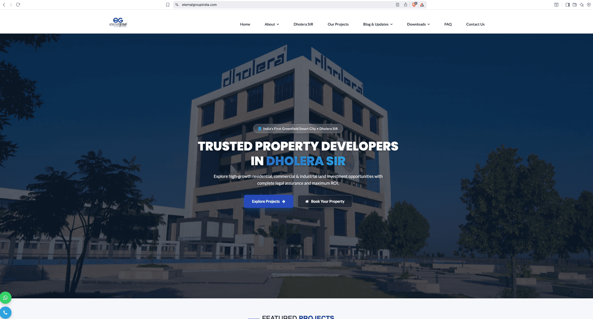 Screenshot of Eternal Group India